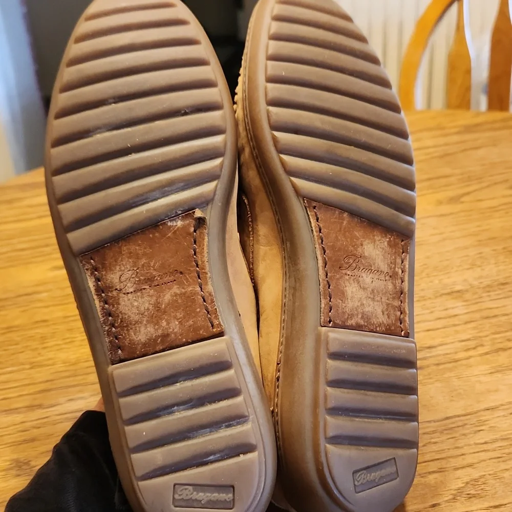 Bragano Suede Two Tone Crafted in Italy Tassel Loafers Size 10.5